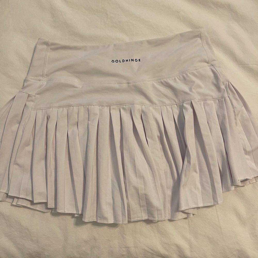 Goldhinge Women's Mini Pleated Skirt - Cream